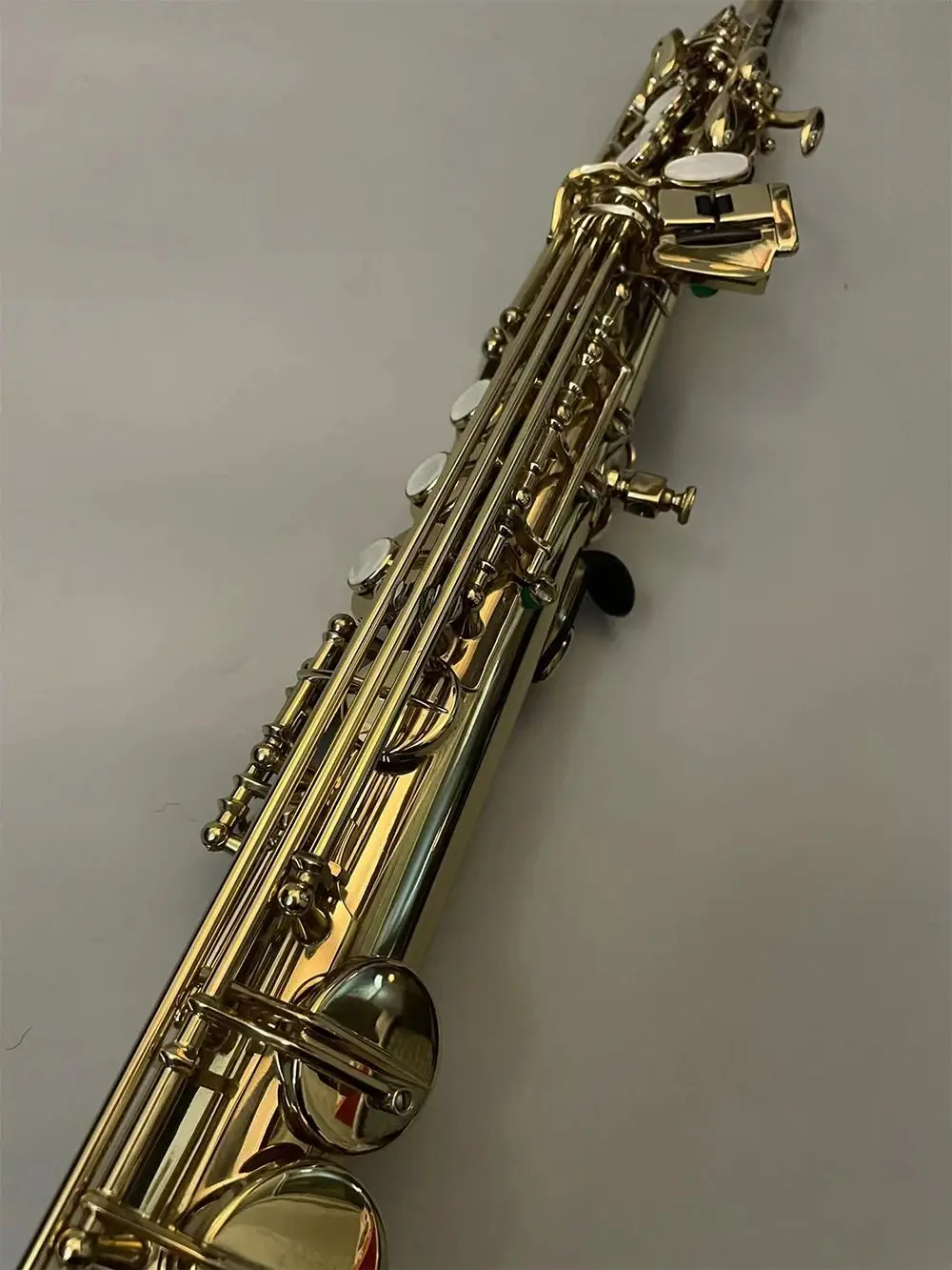 Silver original 802 structure model Bb professional soprano saxophone all silver made of comfortable feel jazz instrument