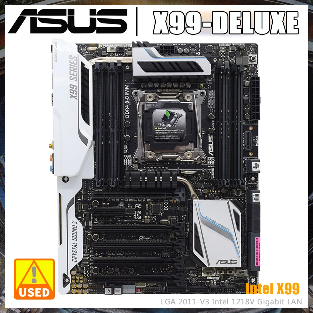 Socket Lga 2011-3 Asus X99-Deluxe Con Chipset Intel X99 Supporta Memoria Ddr4 Quad-Channel 64Gb (Oc) 10 Carta Da Parati Sata Iii 8 X Ddr4 Dimm