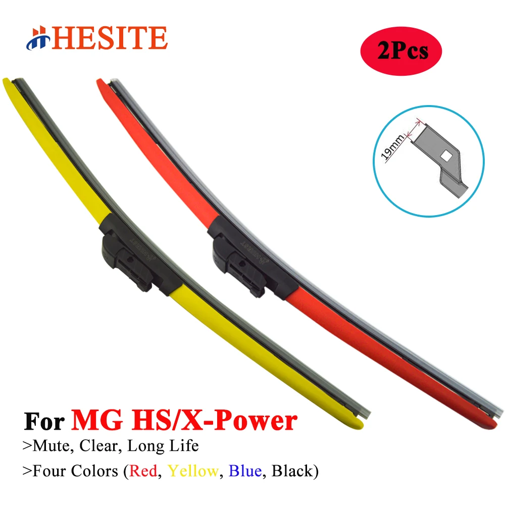 HESITE Colorful Hybrid Wiper Blades For MG X Power HS PHEV 2019 2020