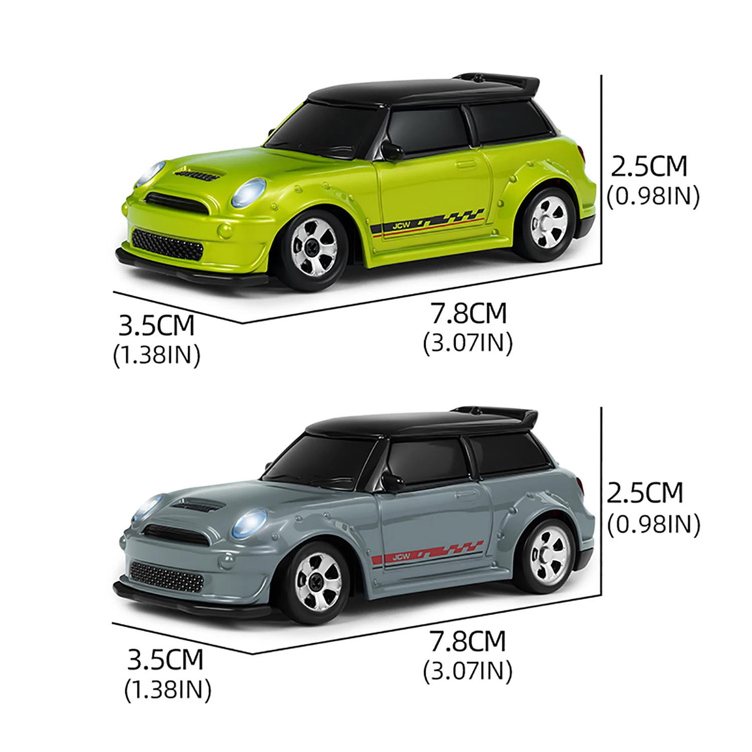 Remote Control Car 1/64 Scale 2 4G Alloy 4WD Drift Racing Mini RC Car Rechargeable Toy for Boys Kids Adults Desktop Game Gift