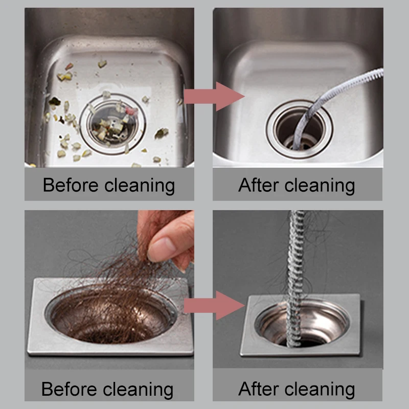 Xiaomi Youpin Pipe Dredging Brush Bathroom Hair Sewer Cleaning Brush Drain Cleaner Hole Remover Sewer Pipeline Cleaning Tools 3