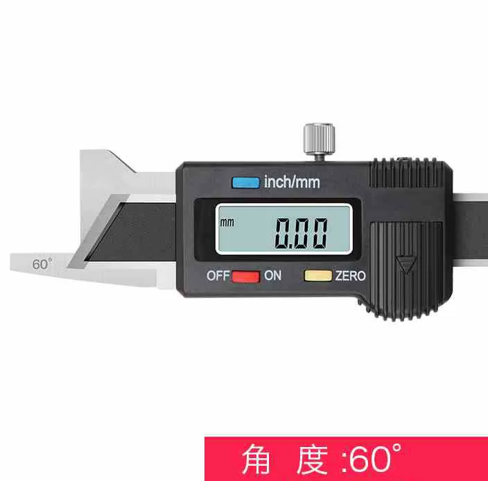 60 Degrees Digital Chamfer Gauge 06mm Stainless Steel Chamfering
