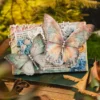 30pcs/pack Aesthetic Butterfly Light Paper Diary Decoration DIY Scrapbook Collage Junk Journal Planner Materials Paper 3