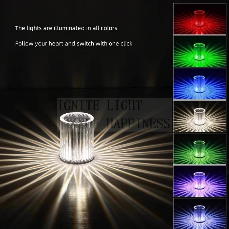 Table Lamp Atmosphere Lamp Bedroom Mood Lnternet Red Night Light Room Atmosphere Light Romantic Bedside Sleep Light Bar Table Li