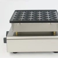 25 Holes Mini Dutch Pancake Machine Stainless Steel Heart-Shaped Poffertjes Pan Grill Non-Stick 850W Electric Muffin Maker 2