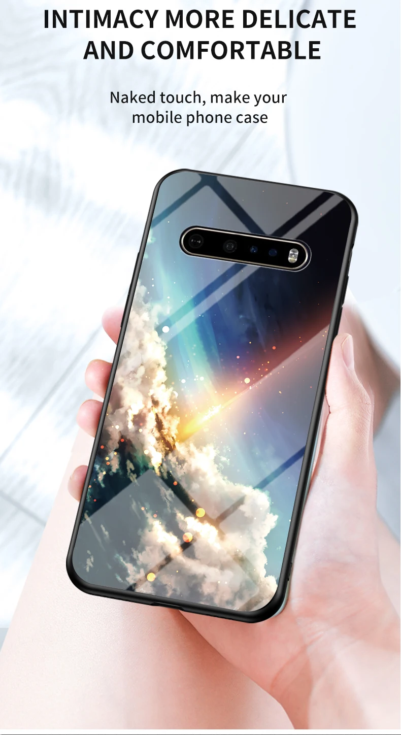 Luxury Mirror Tempered Glass Phone Case For Lg G8 Thin Series_voghion.com