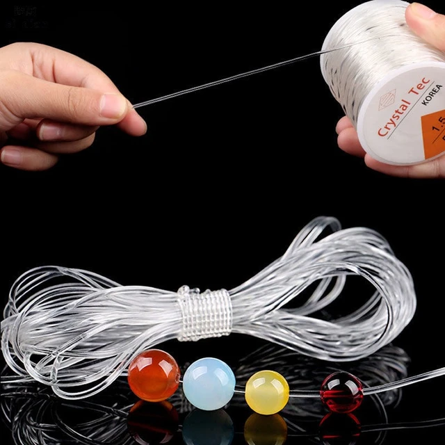 Transparent Fishing Line Beading  Transparent Crystal Thread Wire - 1 Wire  Jewelry - Aliexpress