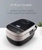 Luxurious 5L Red Digital Electric Cooker Square Slow Cooker with Multifunction & Cast 3