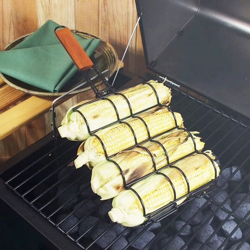 Roast fish, roast ham, roast corn, barbecue clip, nonstick barbecue board, household outdoor tools