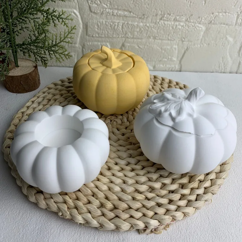 Stampo per candele a forma di zucca, stampo in silicone per Halloween, motivo zucca fantasma, stampi in silicone per realizzare candele, sapone di cera fatto a mano, decorazioni per la casa