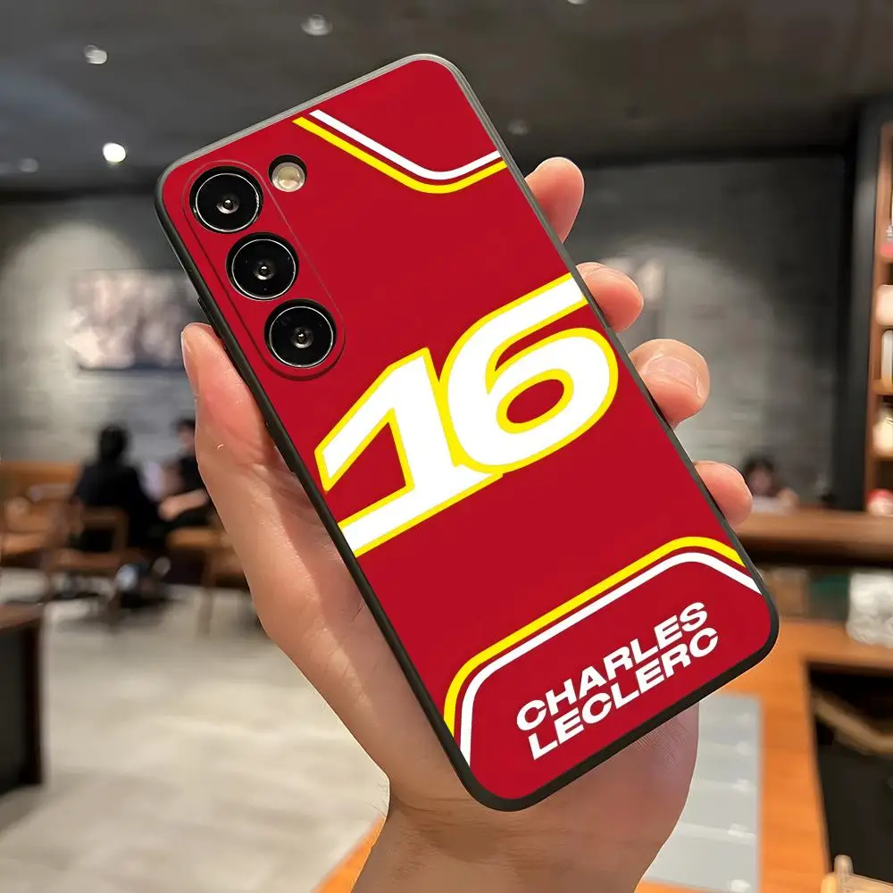 Charles Leclerc Inspired Black Soft Phone Case