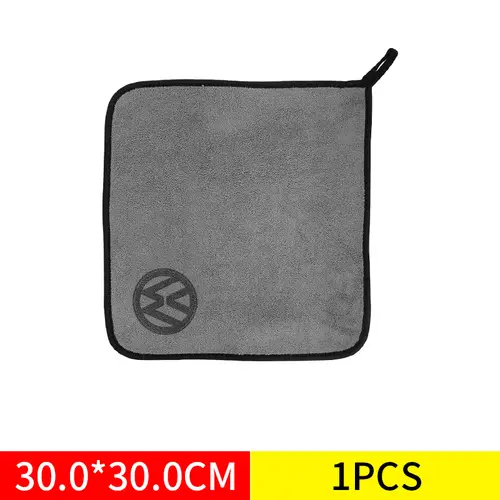 For Volkswagen Passat Rline Golf GTI Bora Jetta Beetle Car Wash Microfiber Towel Auto Emblem Cleaning Drying Rag Cloth Accessory - Image 8