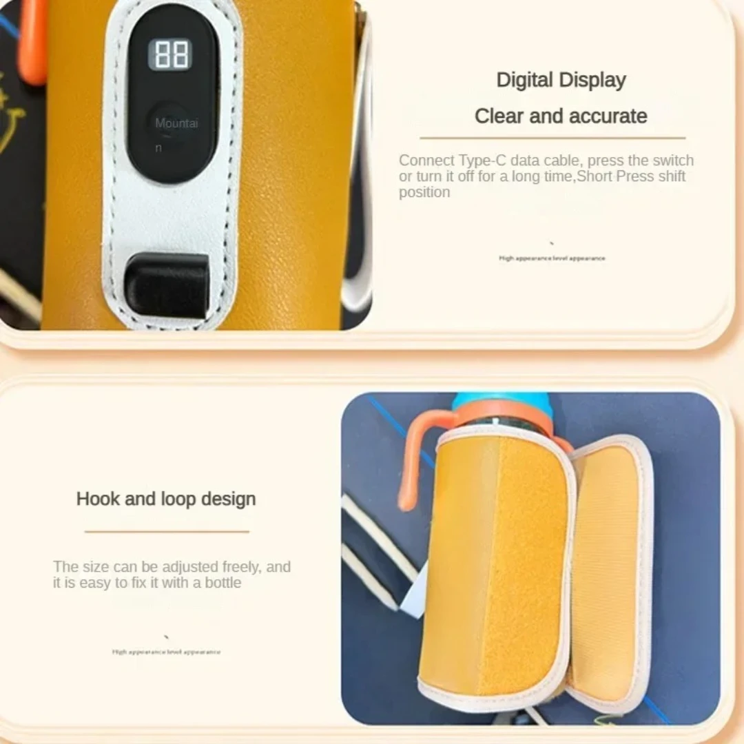Baby Bottle Warmer 21-speed adjustment Car Portable USB Children Outdoor Travel