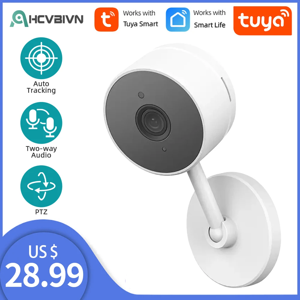 

Tuya 5MP IP Mini Surveillance Camera Security Baby Monitor Wifi Camera Webcam Indoor Cams With Motion Detect for Pet Baby 1080P