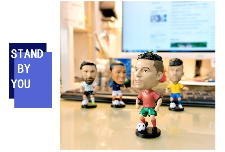 Soccer World Cup Stars Dolls Mini Figure Dolls Car Decoration Cute Figure Model vday gifts