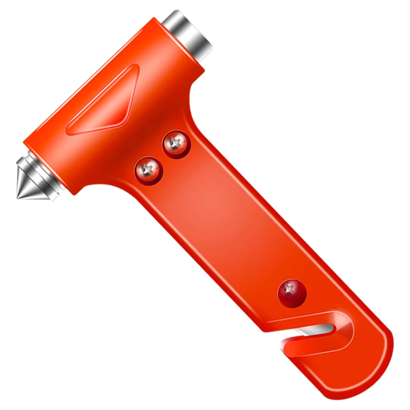 2 In 1 Car Safety Hammer Emergency Glass Breaker Cut Seat Belt High Hardness Tungsten Steel Rescue Tool Auto Accessories
