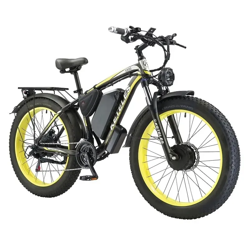 

Dual Motor E-Bike Original Factory Wholesale KETELES K800 23AH Battery 26x4.0 inch Fat Tire E-Bike 2000W Electric Bike