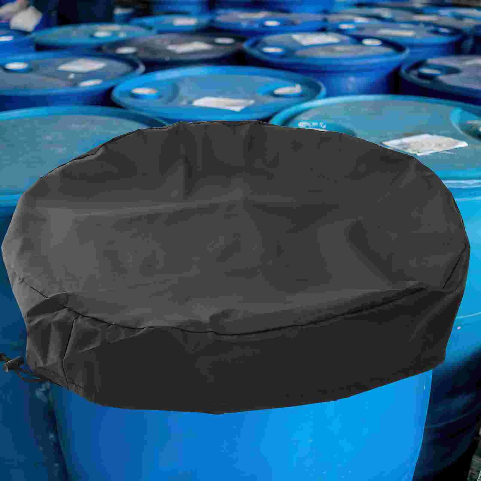 

Household Barrel Cover Daily Use Courtyard Oxford Cloth Bucket Cover Protective Cover for Water Bucket Tank Cover
