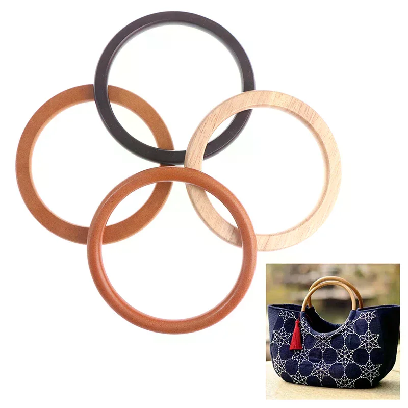 Manico per borsa in legno per borsette artigianali, accessori per borse fai da te, appendiabiti per parti