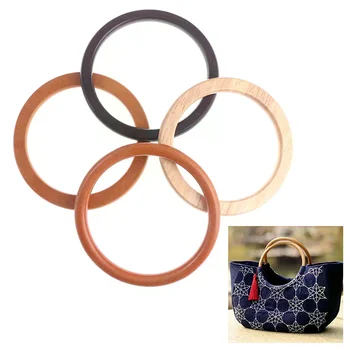 Manico per borsa in legno per borsette artigianali, accessori per borse fai da te, appendiabiti per parti