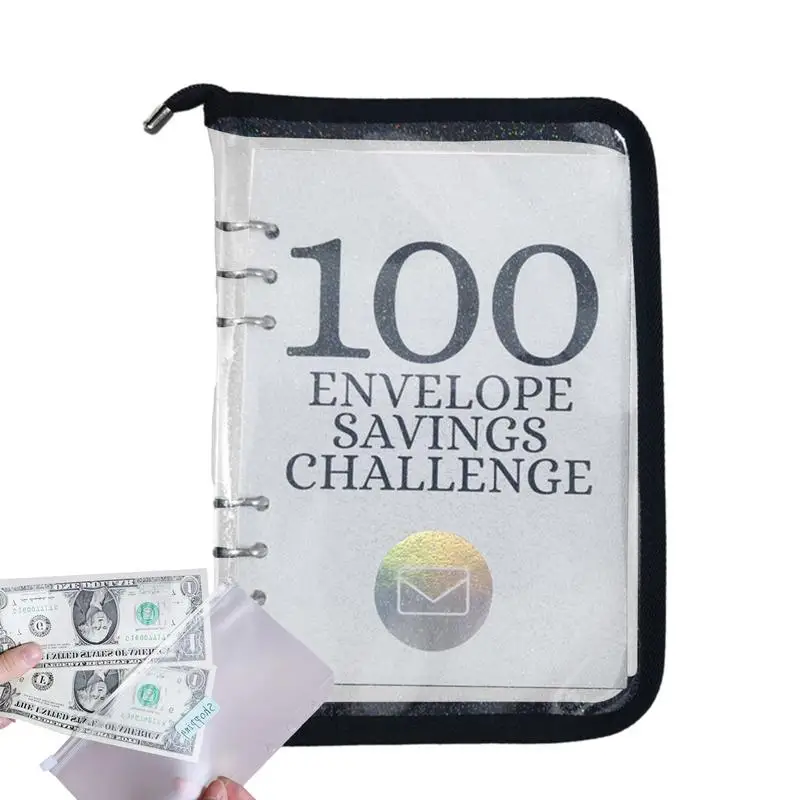 

100 Envelopes Money Saving Challenge Budget Binder With Cash Envelopes Money Budget Organizer For Budgeting Planner & Saving