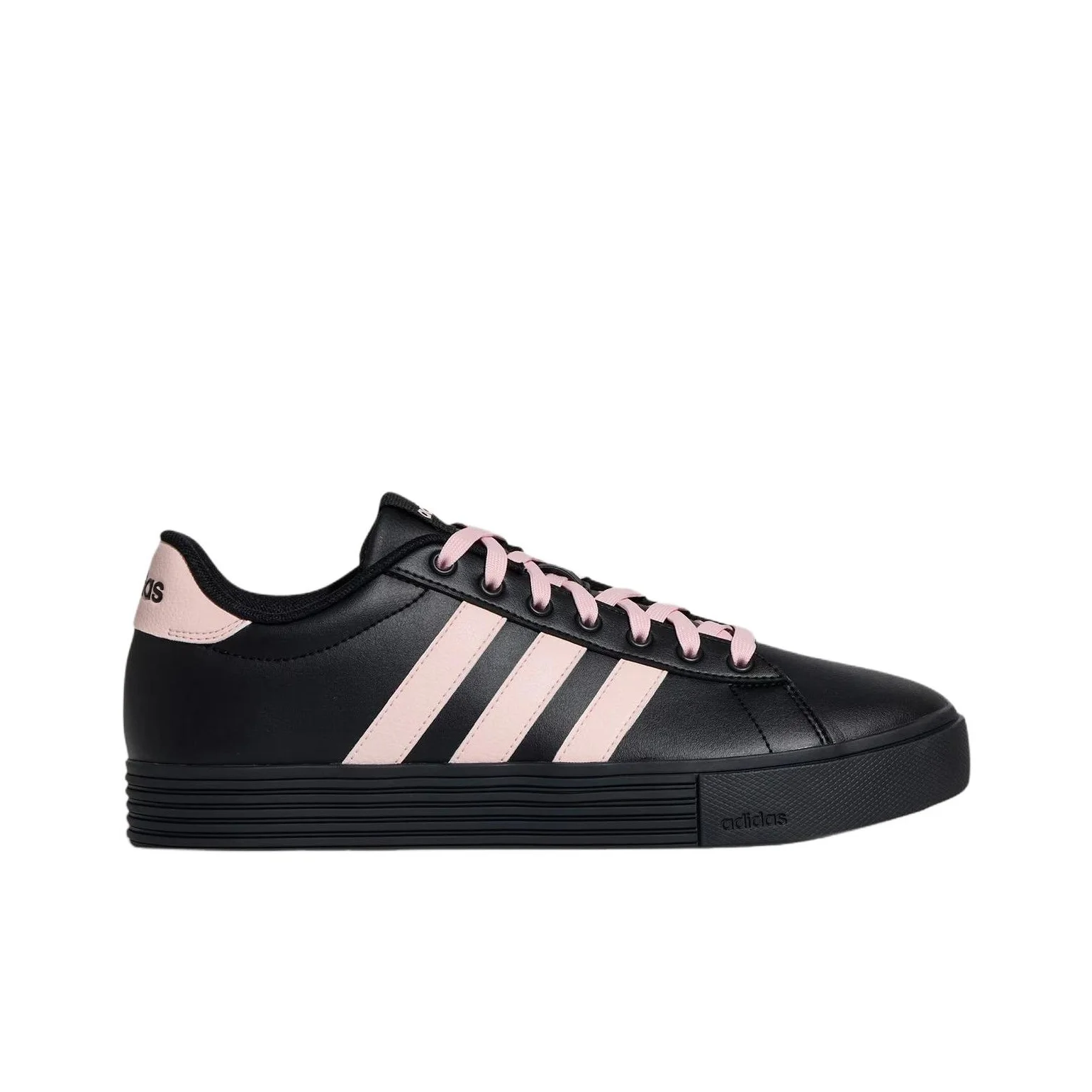 Scarpe da skateboard Adidas Daily 4.0 Low top unisex nere e rosa - immagine 3