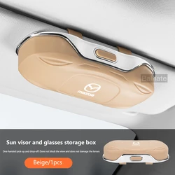 Versatile Car Sun Visor Sunglasses and Ticket Storage Case (Mazda Beige)