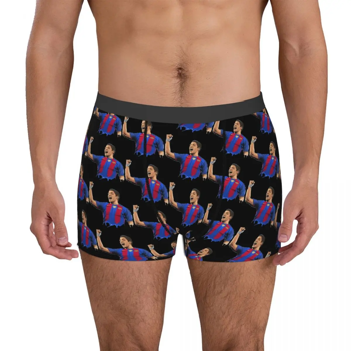 

Sexy Undergarment Uruguay Luiss And Albertos And Suarezs Drawing Spring Wearable Men's Boxer Briefs Creative Funny Novelty