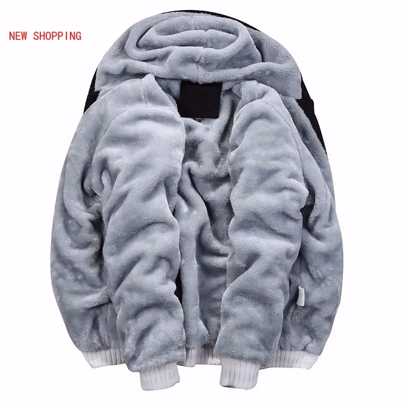 Bomber Jacket Men 2023 New Brand Winter Thick Warm Fleece Zipper Coat Mens SportsWear Tracksuit Male European Hoodies Plus Size