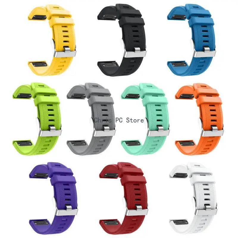 

H8WA Soft Silicone Band for Fenix5 935 Sport Watch Wrist Strap Loop Bracelet Waterproof Belt Sweatproof Waterproof