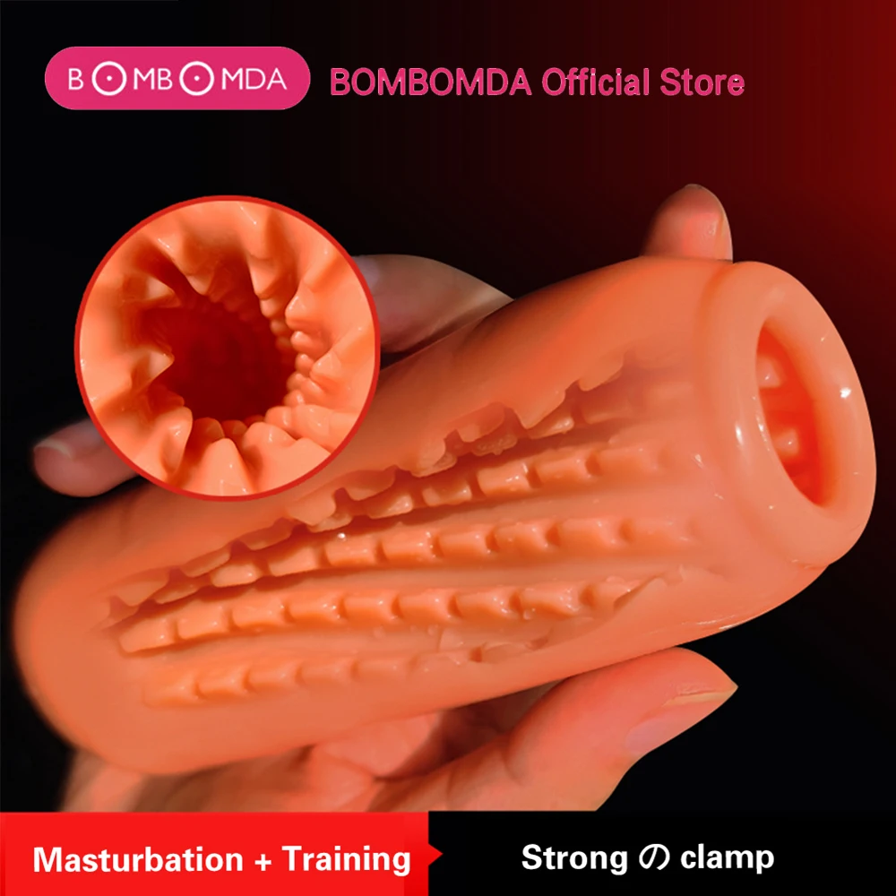 Male Masturbator Cup Manual Silicone Portable Sucking Airplane Cup Soft Vagina Blowjob Pocket Pussy Masturbation Sex Toy For Men male masturbator male masturbator cup male masturbation aid