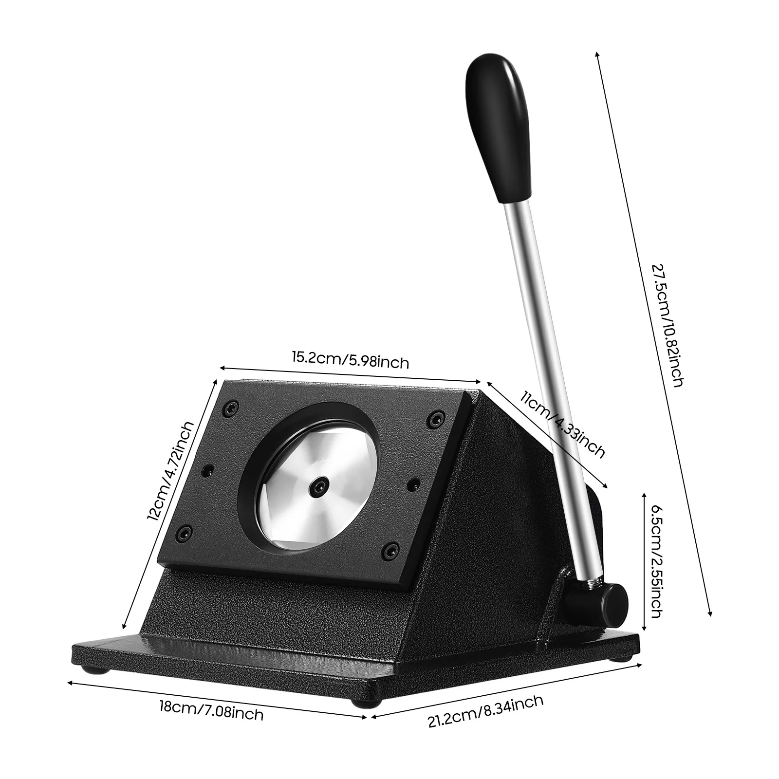 58mm Runder Abzeichen-Schneider DIY Kreisförmiger Abzeichen-Hersteller Kreismesser Abzeichen-Schneidewerkzeug zum Schneiden von A4-Papier, Fotopapier – Detail 7