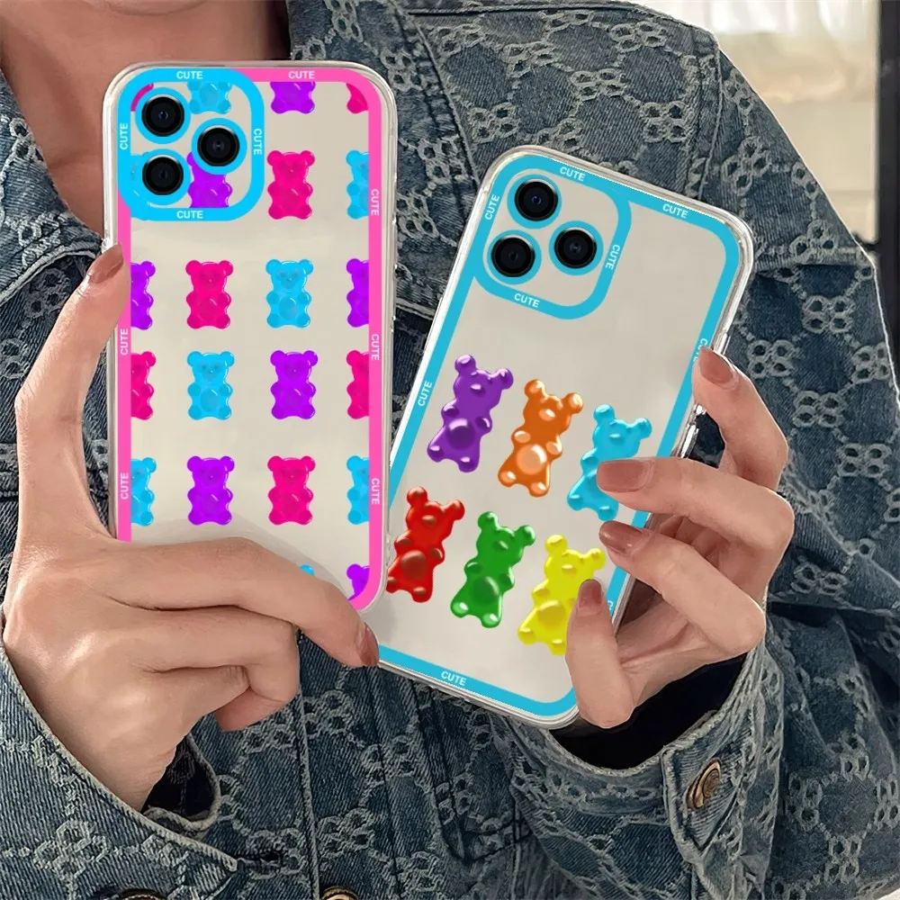 Custodia Per Telefono Gummy Bears Per Samsung S 23 22 21 20 Ultra Plus Lite Custodia Trasparente