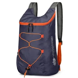 Multifunctional Outdoor Folding Backpack - Lightweight Waterproof Nylon Sports Bag for Camping, Hiking, & Travel (Dark Blue)