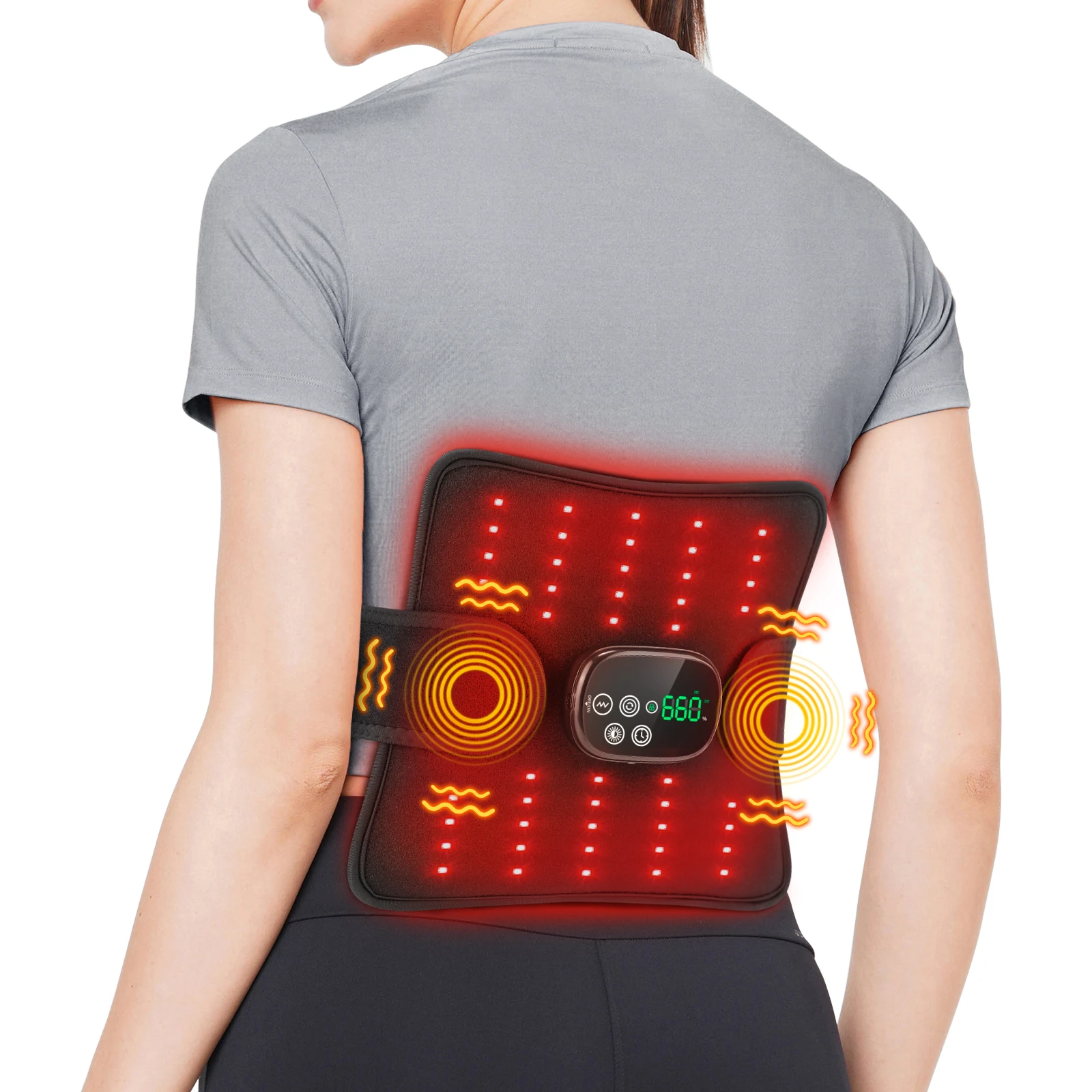 Red Light Massage Pad for Waist Abdomen Relief