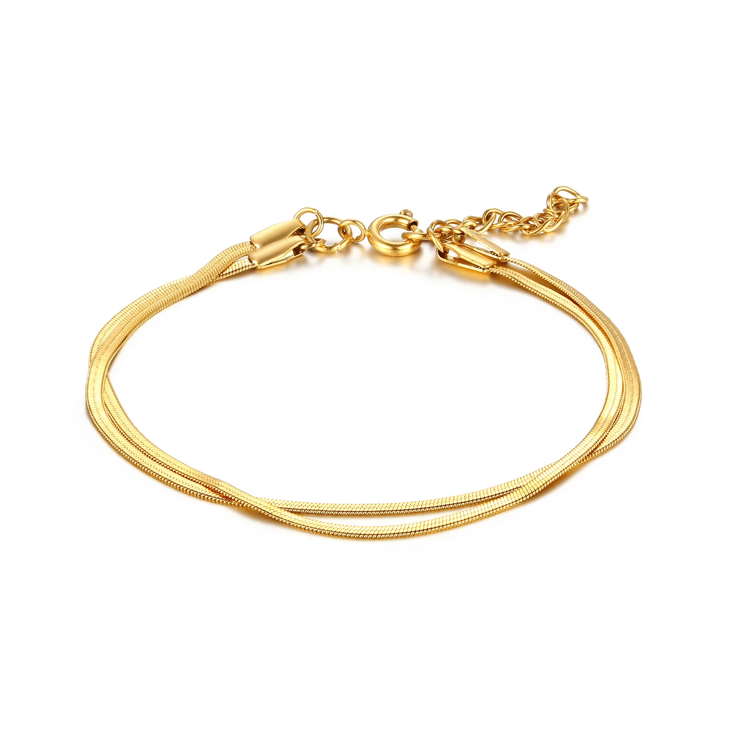 Stainless Steel Silver Color And Gold Plated Minimalism Trend Fashion Bracelet Bangle Jewelry Gift Women