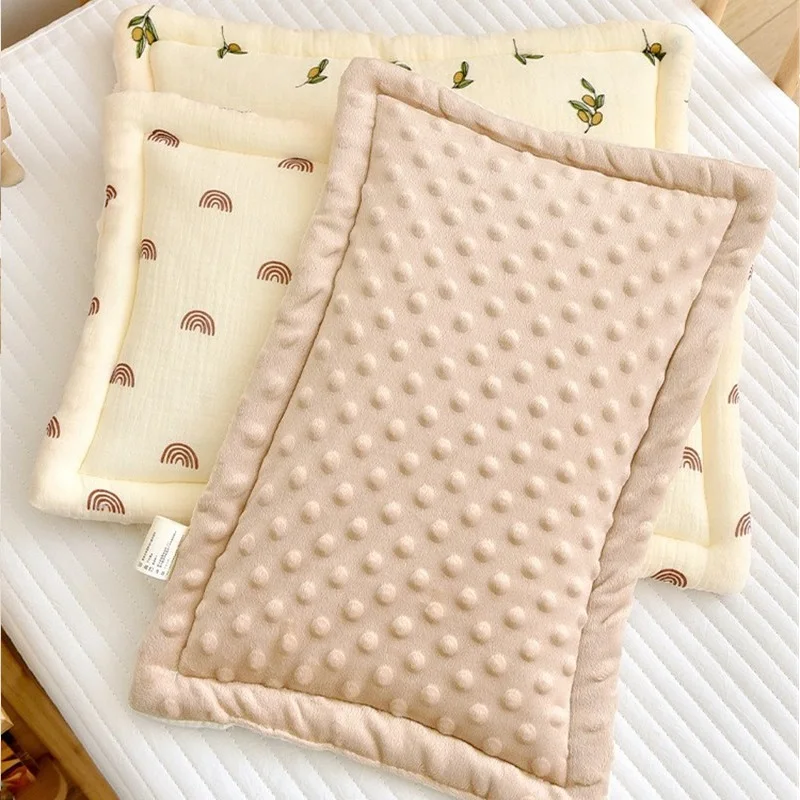 

Cotton Muslin Baby Pillows for Newborn Gauze 0-12 Years Old Toddler Breathable Soft Flat Pillow Bedding Babies Accessories