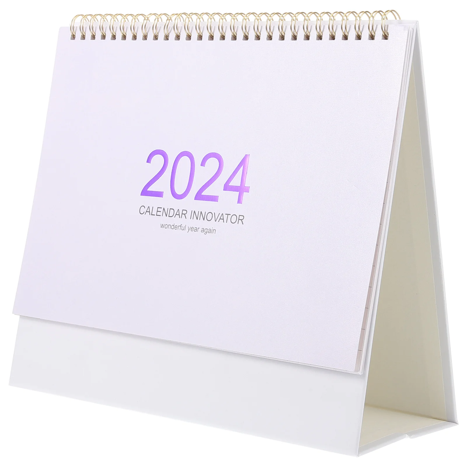 Desk Calendar Desk 2024 Table Calendar Desktop Calendar Spiral Binding Calendar Decoration