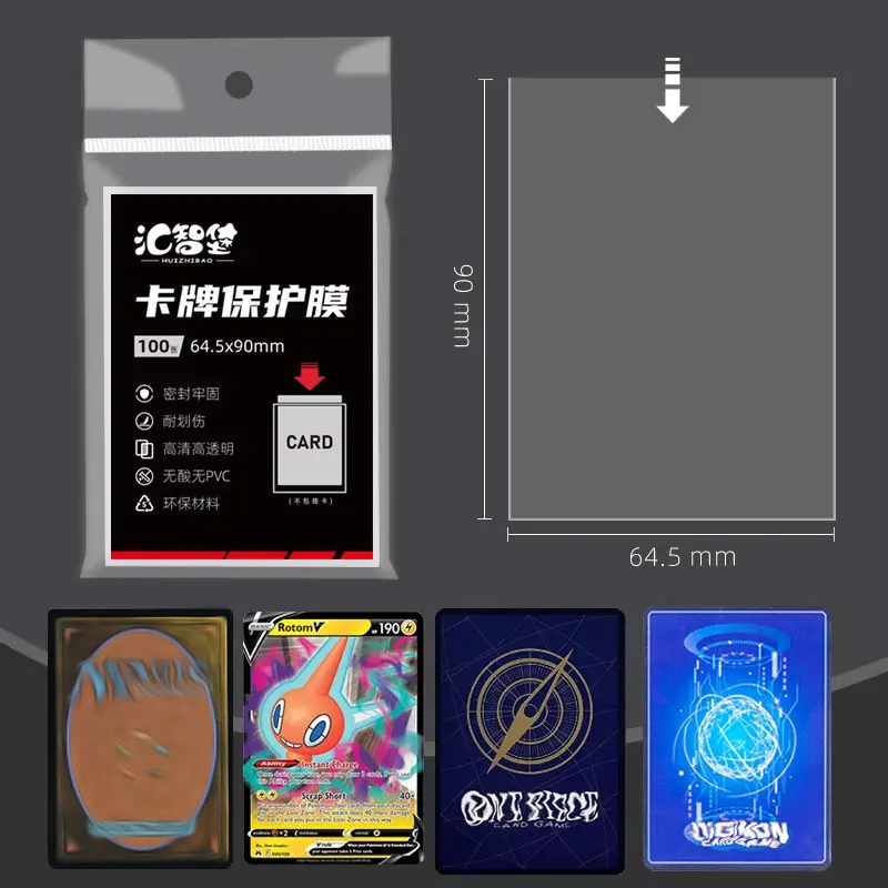 매직 수집 보드 게임 TCG YGO/PKM 축구 농구를위한 MTG 카드 슬리브 수호자를위한 고품질 투명 클리어