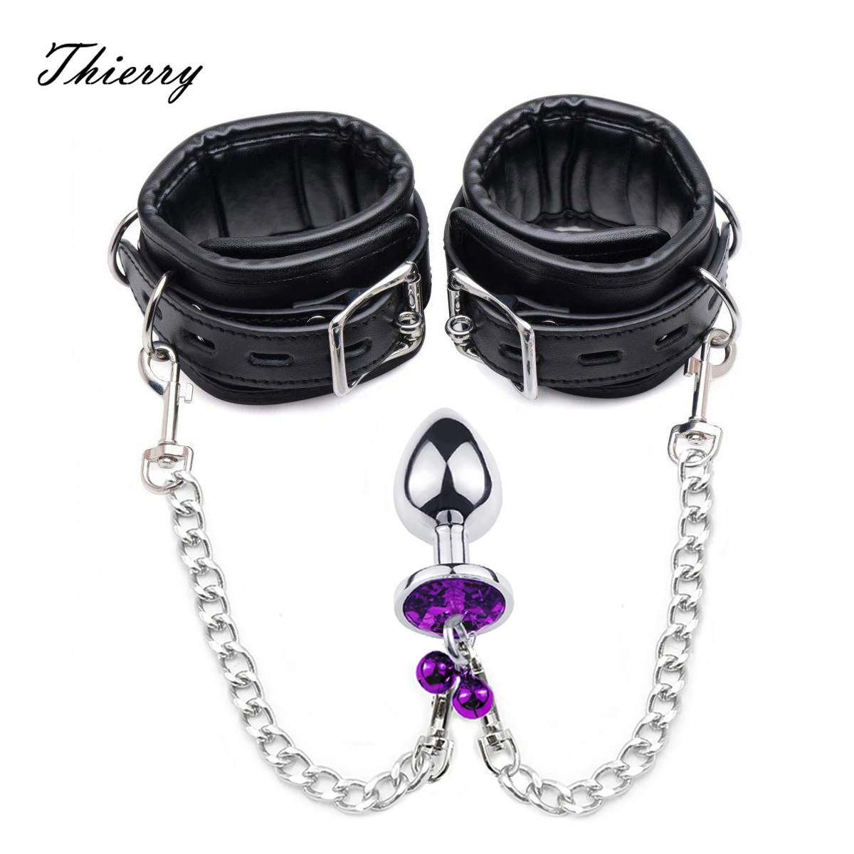 Anal Plug To Wrist Bondage Kit Bdsm Restraints Fetish Handcuffs Adult Games Product Sex Toys For Women Men