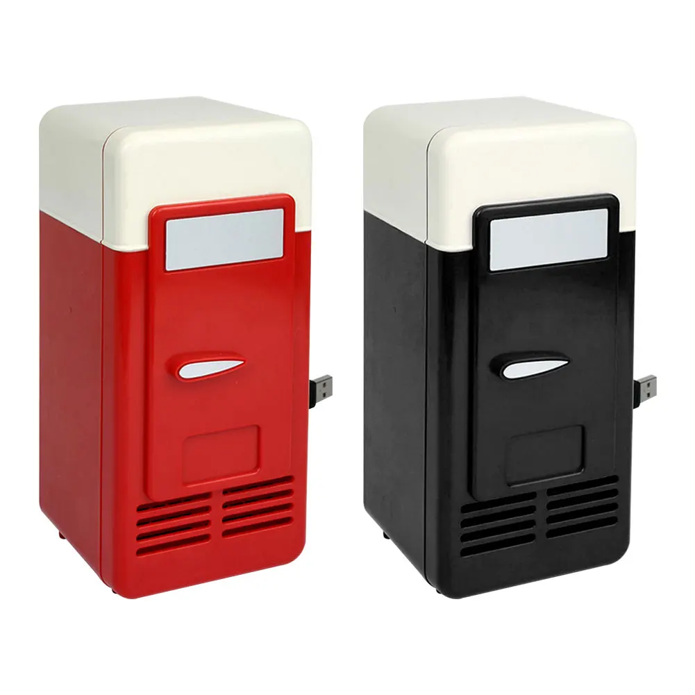 휴대용 데스크탑 USB 전기 냉장고, 다기능 클래식 실용적인 미니 자동차 음료 냉각 냉장고, 5V