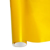Car Sticker Color Change Vinyl Film Matte Metallic Yellow PET Bubble Free Wrapping Car Accessories Auto Self Adhesive Decals 4
