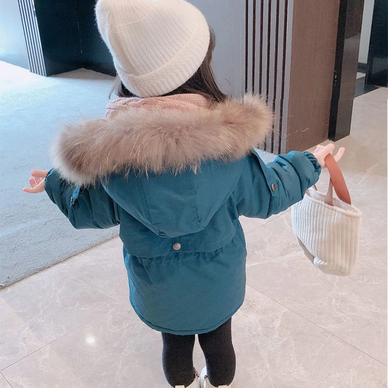 Manteau D'hiver Next Rose Bébé Fille 9-12 Mois Avec Capuche Fourrure