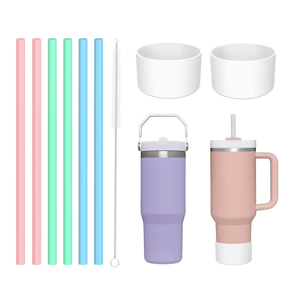 7pcs Set Replacement Straw Compatible For Stanley 20 Oz 30 Oz 40 Oz Cup  Tumbler, 6 Pack Reusable Straws With Cleaning Brush - Water Bottle & Cup  Accessories - AliExpress