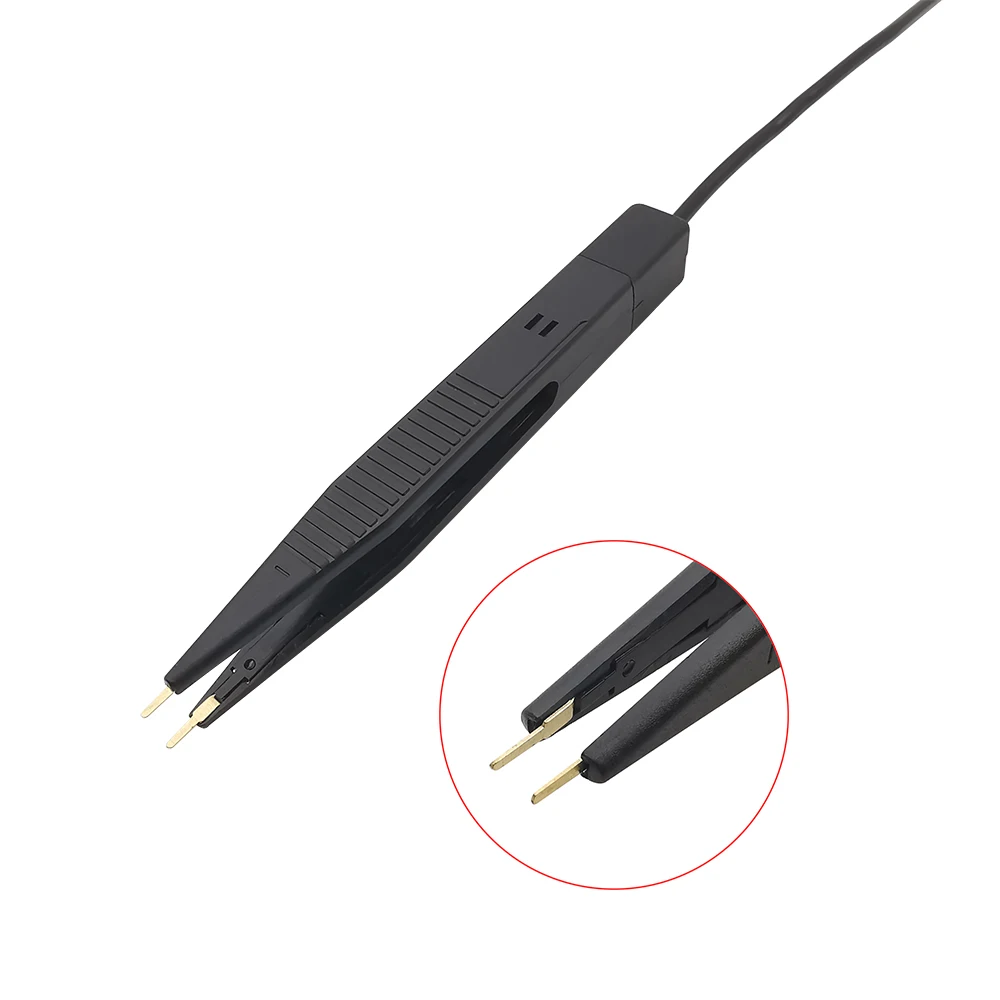 SMD 칩 부품 멀티미터 테스트 후크 클립 핀셋 리드 LCR 테스트 도구 테스터 미터 펜 프로브, 4mm 바나나 플러그, 1 개