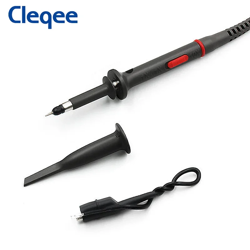 Oscilloscope Probe Cleqee P7300 300MHz Oscilloscope Probe BNC Protective Cap Safety BNC Plug Scope Probe X1/X10 DC-300MHz