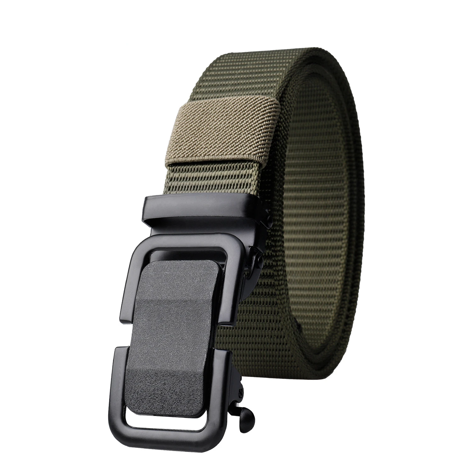 

Quick Release Buckle Belts For Men Breathable Two Sides Different Colors Waistband Elastic Tactical Belt Hiking