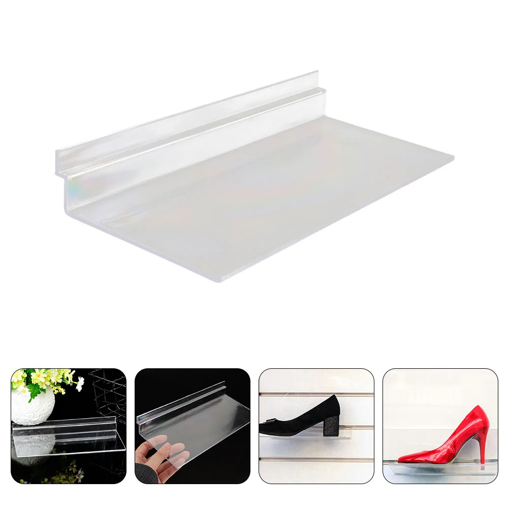 

6 Pcs Shoe Display Shoes Shelves Store Storage Stand Shelf for Plastic Clear
