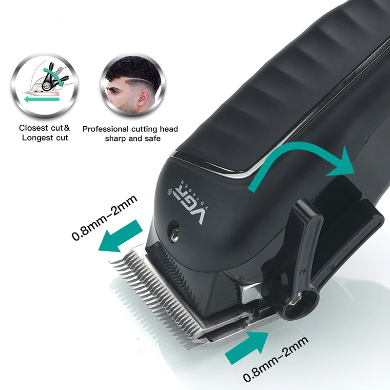 LED Display T Hair Trimmer USB Charge Adjustable IPX7 for Men Beard Steel Electric Facial Cutting Machine Barber Professional_voghion.com