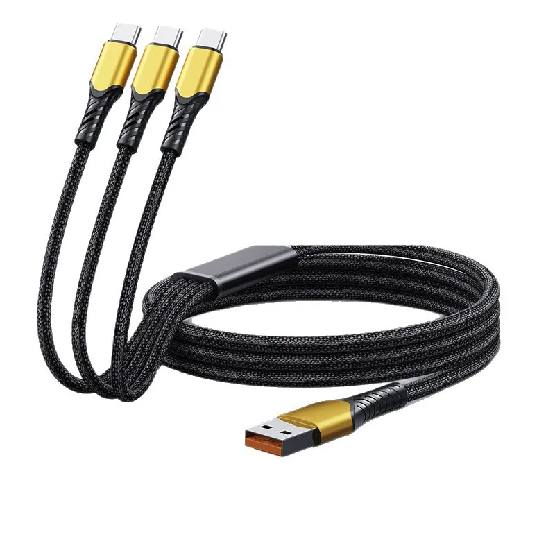 High-Speed 3-in-1 USB Type C Fast Charging Cable